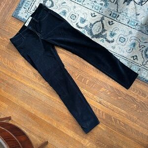 A&F navy blue corduroy pants
